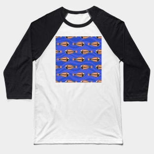 Abstract aboriginal art fish Pattern Baseball T-Shirt